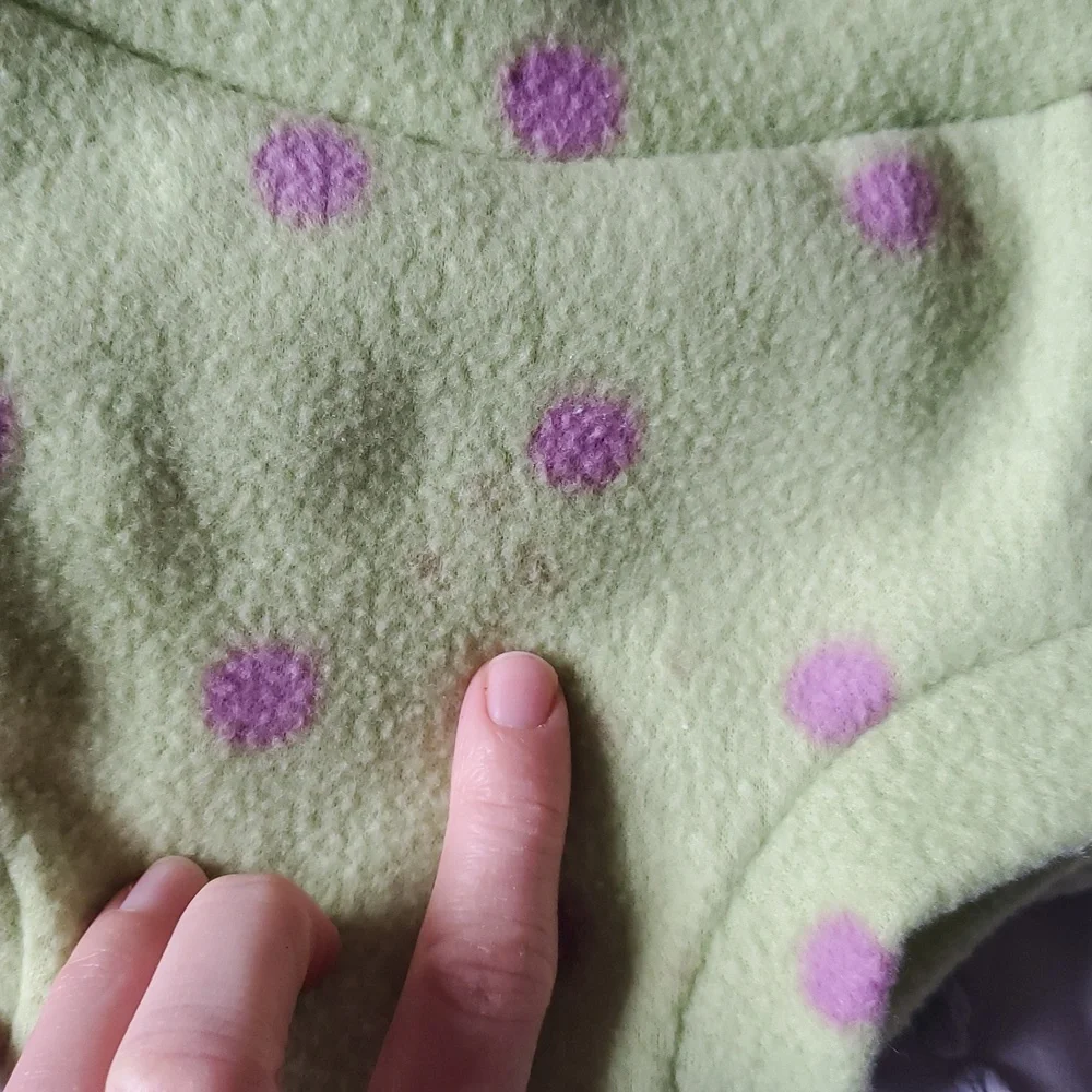 Polka Dot Kids Fleece Diaper Covers - Green and Purple